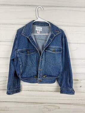 Vintage Marithe Francois Girbaud Cropped Denim Trucker Jacket Size Small